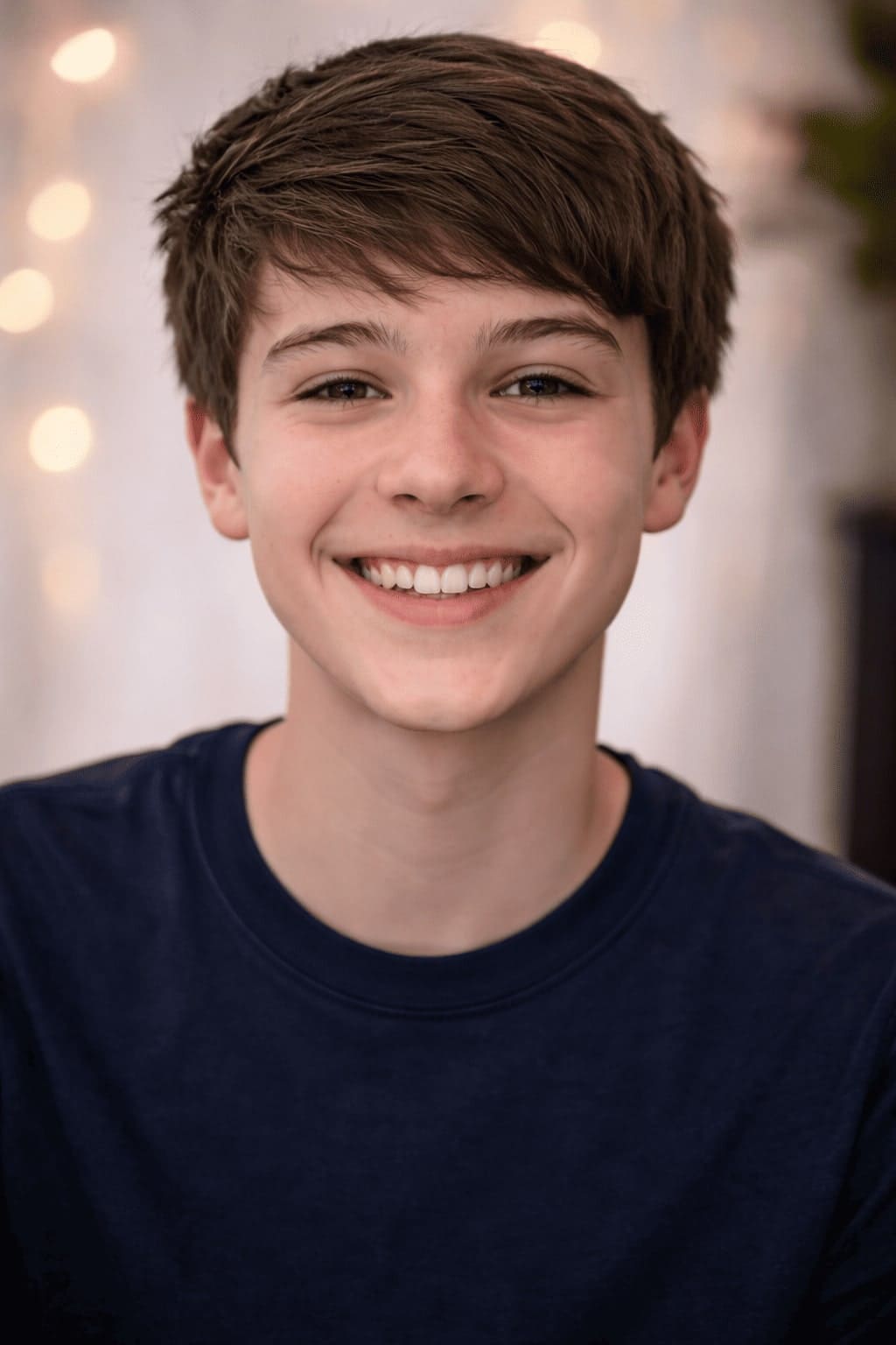 Teen piano student smiling during piano lessons